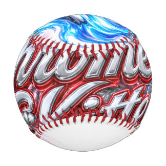 Balle De Baseball CHATON CHROMÉ Baseball Collectible 
