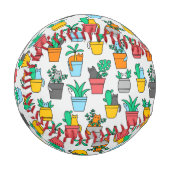 Balle De Baseball Chats dans les pots à fleurs (Devant Gauche)