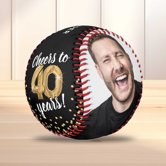 Balle De Baseball Cheers to 40 Years - 40th birthday Photo