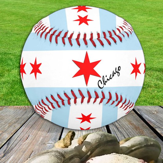Balle De Baseball Chicago Drapeau, nom, Chicago sports /Baseball Bal