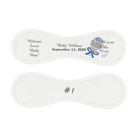 Balle De Baseball Chien de naissance de bébé statistiques Bleu Argen (Panneaux)