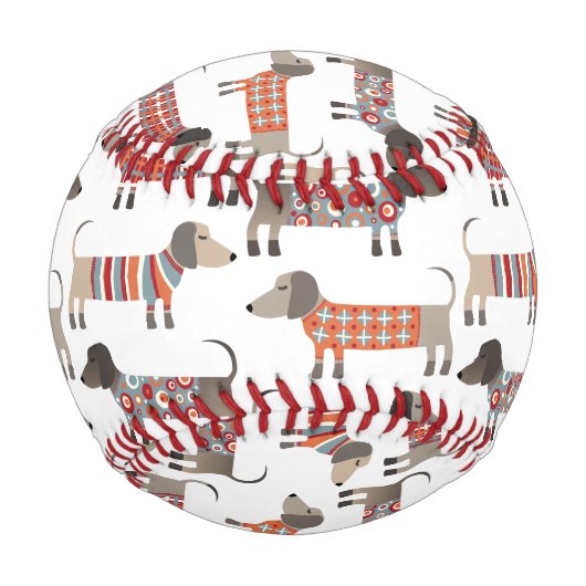 Balle De Baseball Chien de saucisse Dachshund (Devant)