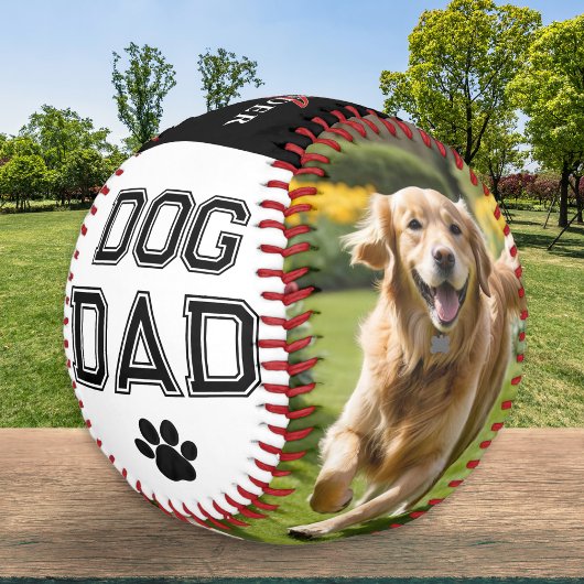 Balle De Baseball Chien papa Fête des pères Animaux de compagnie Pho