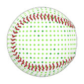 Balle De Baseball Chiffres de baseballs Green Chevron (Devant Gauche)