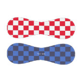 Balle De Baseball Chiffres géométriques croates rouges modernes (Panneaux)