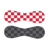 Balle De Baseball Chiffres modernes rouges noirs croates (Panneaux)