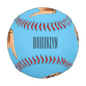 Balle De Baseball Chow Chow dog cartoon (Devant)