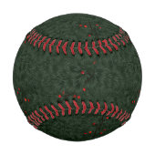 Balle De Baseball Christmas Pattern Pine Needles and Red Berries (Dos)