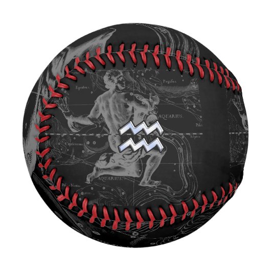 Balle De Baseball Chrome comme Aquarius Zodiac Connexion Hevelius 16 (Devant Gauche)