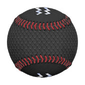 Balle De Baseball Chrome comme Aquarius Zodiac dans la peau de serpe (Dos)