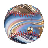 Balle De Baseball Chrome Holographique Arc-en-Ciel (Devant)