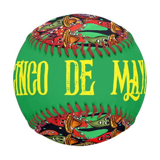 Balle De Baseball Cinco de Mayo Peppers (Dos)