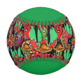 Balle De Baseball Cinco de Mayo Peppers (Devant)