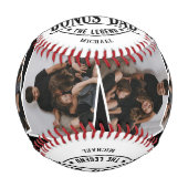 Balle De Baseball Citation de papa Bonus Moderne & 4x Photo (Devant)