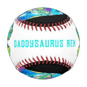 Balle De Baseball Citation Dinosaur Papa (Dos)