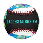 Balle De Baseball Citation Dinosaur Papa (Devant)