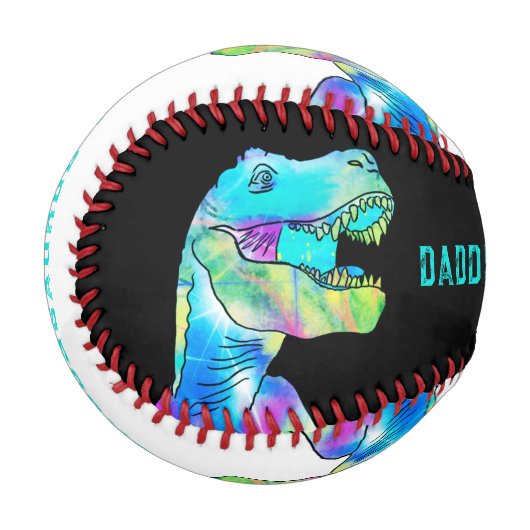 Balle De Baseball Citation Dinosaur Papa (Devant Gauche)