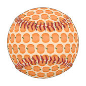 Balle De Baseball Citrouille neutre de genre orange mignon (Dos)