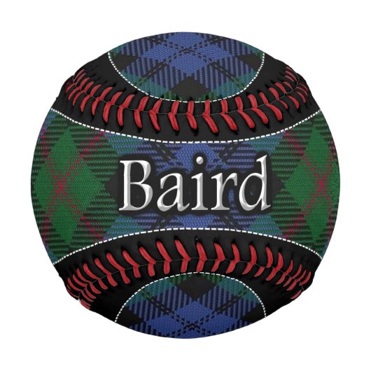 Balle De Baseball Clan Baird Scottish Dream Tartan (Devant)