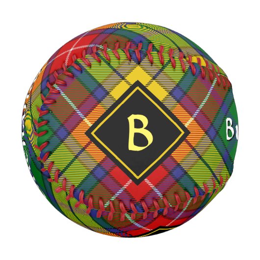 Balle De Baseball Clan Buchanan Tartan (Devant Gauche)