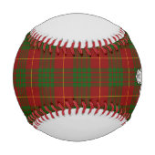 Balle De Baseball Clan Cameron Crest & Tartan (Devant)