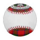 Balle De Baseball Clan Donnachaidh (Robertson) Crest & Tartan (Dos)