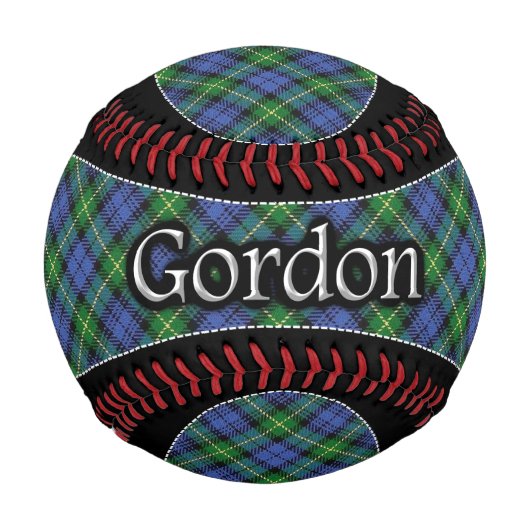 Balle De Baseball Clan Gordon Scottish Dream Tartan (Devant)