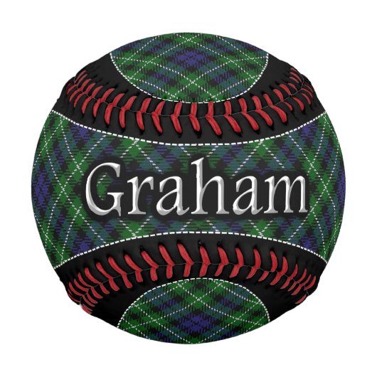 Balle De Baseball Clan Graham Scottish Dream Tartan (Devant)