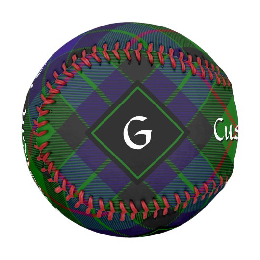 Balle De Baseball Clan Gunn Tartan Baseball (Devant Gauche)