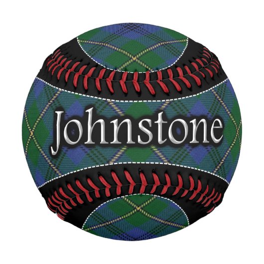 Balle De Baseball Clan Johnstone Johnston Scottish Dream Tartan (Devant)