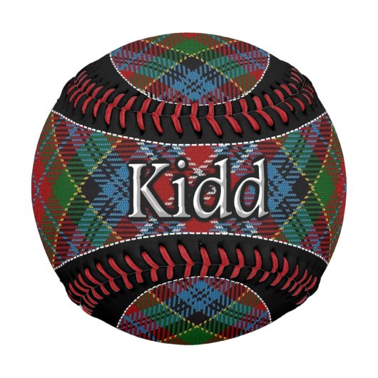Balle De Baseball Clan Kidd Scottish Dream Tartan (Devant)