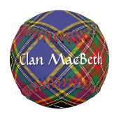 Balle De Baseball Clan MacBeth Tartan Baseball (Dos)