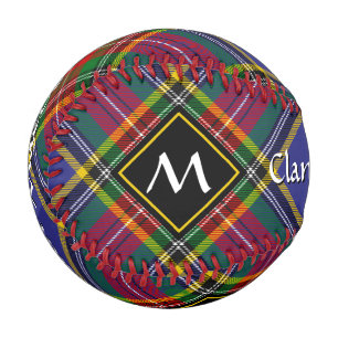 Balle De Baseball Clan MacBeth Tartan Baseball