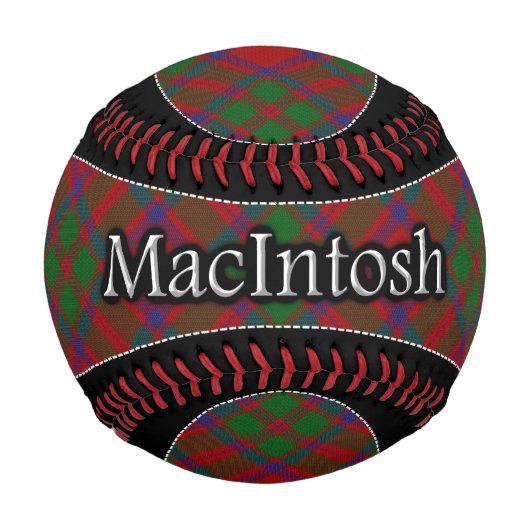 Balle De Baseball Clan MacIntosh MacKintosh Scottish Dream Tartan (Devant)