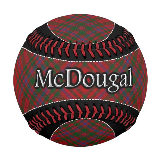 Balle De Baseball Clan McDougal MacDougall Scottish Dream Tartan (Devant)