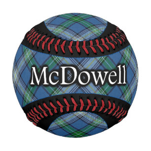 Balle De Baseball Clan McDowell MacDowall Scottish Tartan