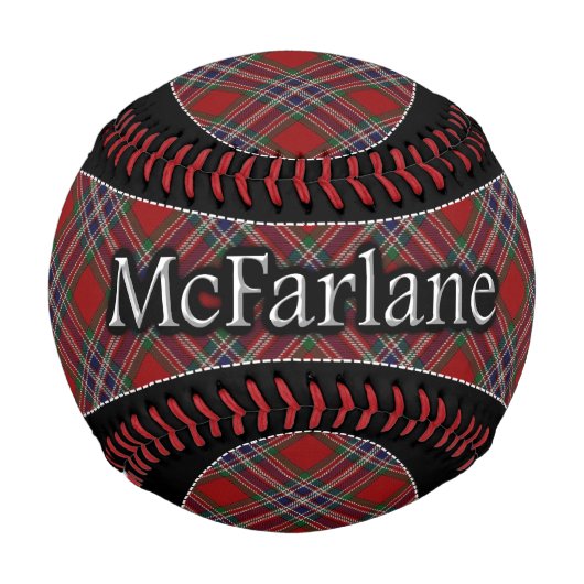 Balle De Baseball Clan McFarlane MacFarlane Scottish Dream Tartan (Devant)