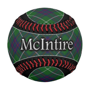 Balle De Baseball Clan McIntire MacIntyre Scottish Dream Tartan