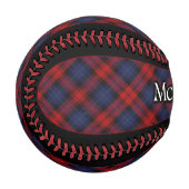 Balle De Baseball Clan McLaughlin MacLachlan Tartan écossais (Devant Gauche)
