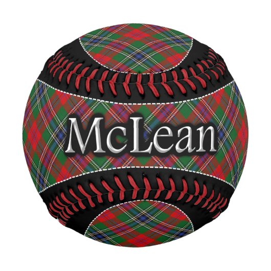 Balle De Baseball Clan McLean MacLean Scottish Dream Tartan (Devant)