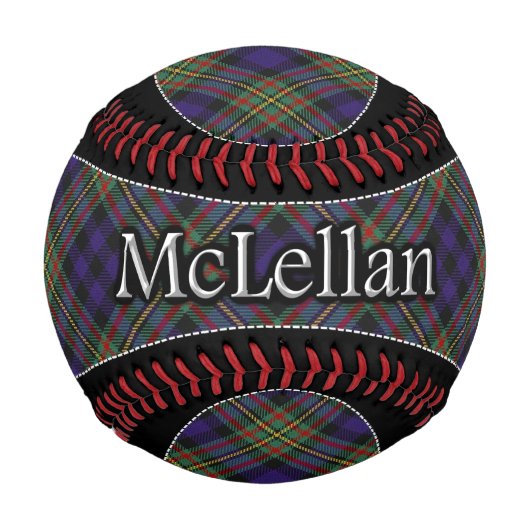 Balle De Baseball Clan McLellan MacLellan Scottish Dream Tartan (Devant)
