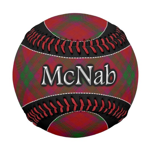 Balle De Baseball Clan McNab MacNab Scottish Dream Tartan (Devant)