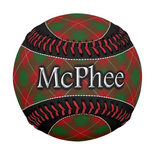 Balle De Baseball Clan McPhee MacFie Scottish Dream Tartan (Devant)