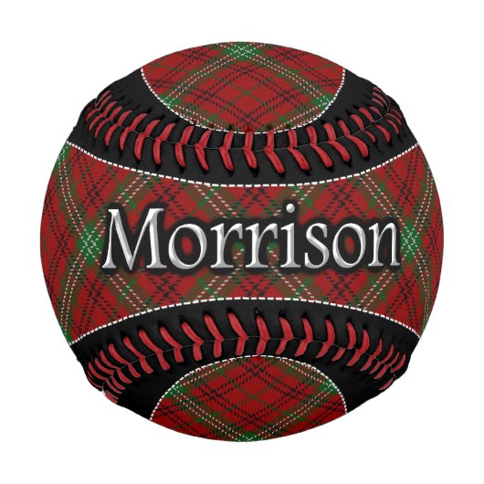 Balle De Baseball Clan Morrison Scottish Dream Tartan (Devant)