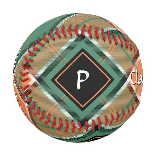 Balle De Baseball Clan Pollock Tartan Baseball (Devant Gauche)