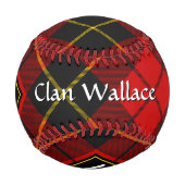 Balle De Baseball Clan Wallace Tartan Baseball (Devant)