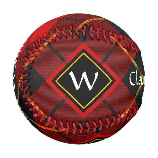 Balle De Baseball Clan Wallace Tartan Baseball (Devant Gauche)