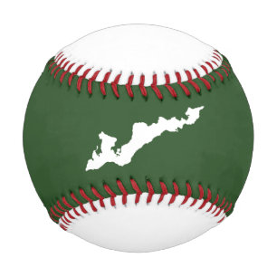 Balle De Baseball Classic Fishers Island Logo Baseball - Blanc/Vert