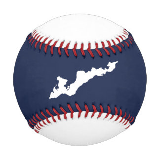 Balle De Baseball Classic Fishers Island Logo Baseball - White/Navy