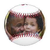 Balle De Baseball Classic Papa Année Photo Rouge (Dos)